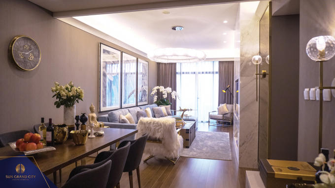 Phòng ăn Sun grand City Ancora Residence.