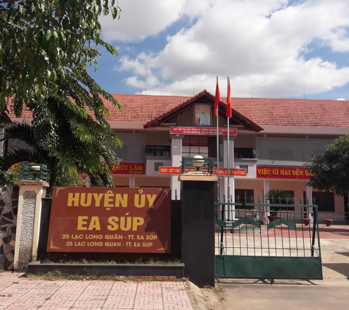 Trụ sở Huyện ủy Ea Súp.