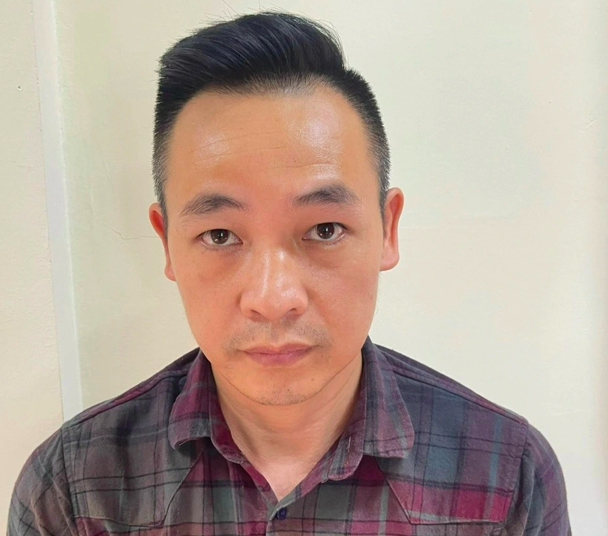 Bị can Đoàn Trọng Đạt thời điểm bị bắt.