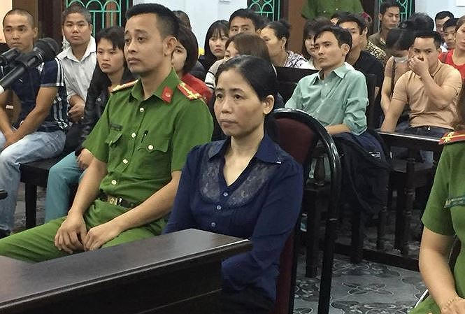 Bị cáo Hiền tại phiên tòa