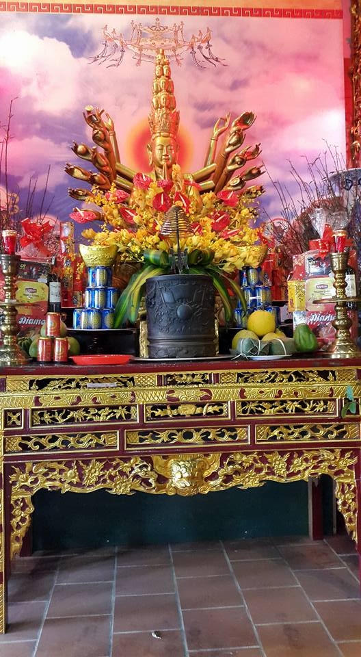 Chùa Thành Lạng Sơn có hệ thống tượng thờ bằng đồng nguyên khối nhiều nhất Việt Nam. (ảnh: Minh Long).