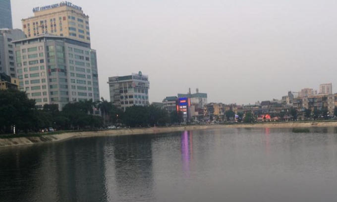 Hồ Ngọc Khánh nơi xảy ra sự việc.