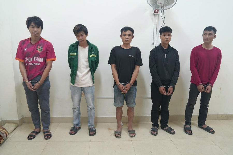 Các đối tượng đều nghiện ma túy nặng. Ảnh: Công an Nghệ An.