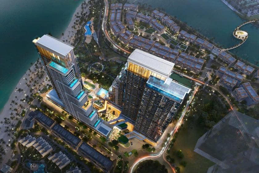 Dự án Tổ hợp thương mại - dịch vụ - căn hộ lưu trú Aria Bay Towers tại Bãi Cháy trong khu đô thị Halong Marina, do Tập đoàn BIM khởỉ công.