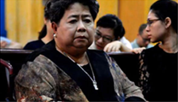 Bà Hứa Thị Phấn trong một phiên tòa. Ảnh: CTV.