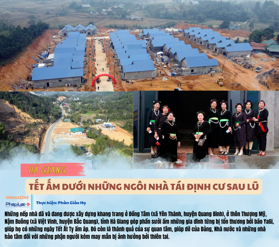Tết ấm dưới những ngôi nhà tái định cư sau lũ ở Hà Giang