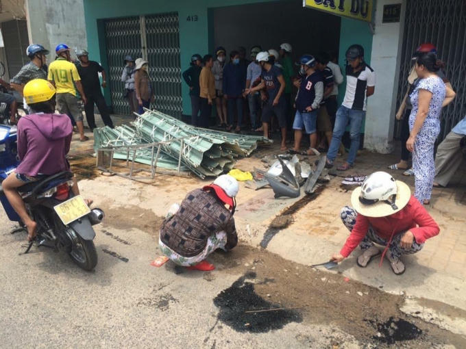 Hiện trường vụ tai nạn. (Ảnh: Vietnamnet.vn)