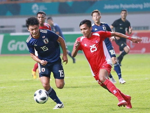 U23 Nhật Bản có chiến thắng nhọc nhằn trước U23 Nepal. Ảnh Reuter.