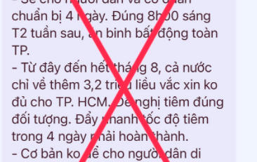 TP HCM: Bác bỏ thông tin “không cho người dân di chuyển trong 7 ngày”