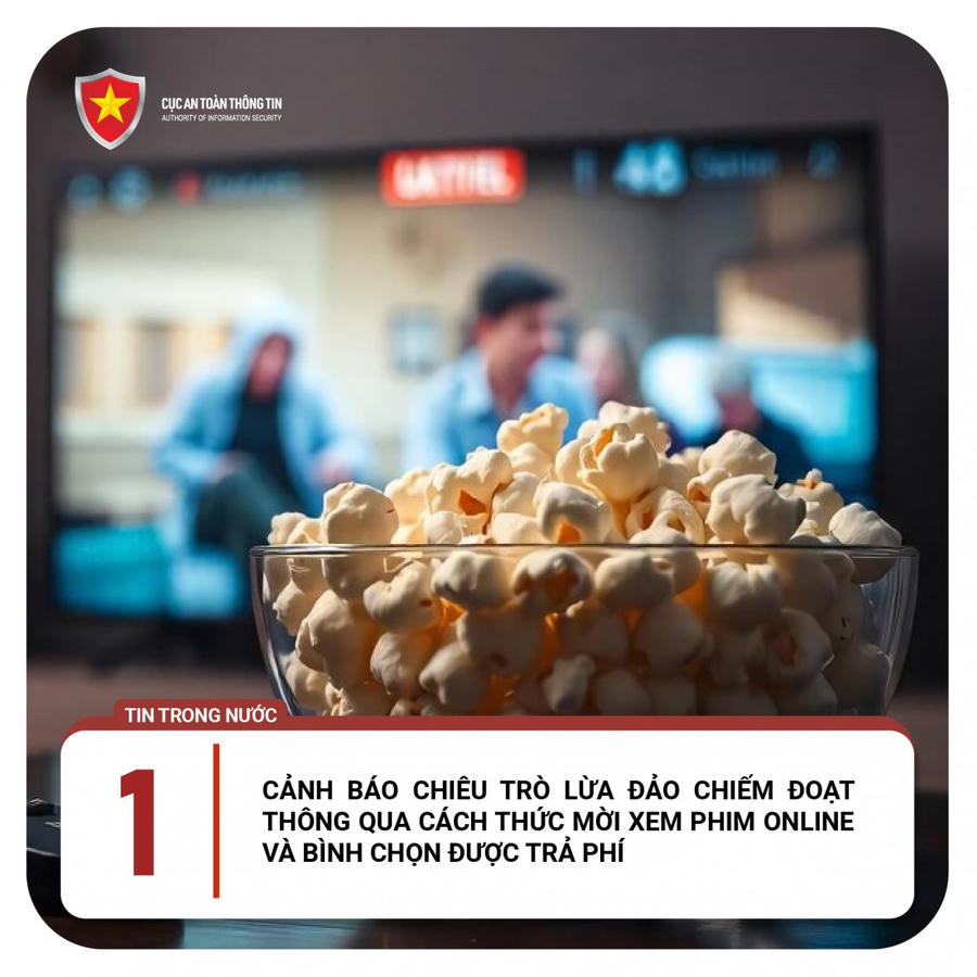 Cảnh báo chiêu trò lừa đảo qua xem phim online. (Ảnh: khonggianmang.vn)