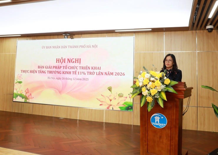 Đại diện Sở Tài chính phát biểu tại Hội nghị.