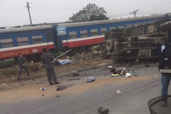 Va chạm đường sắt khiến 1 người tử vong tại chỗ.
