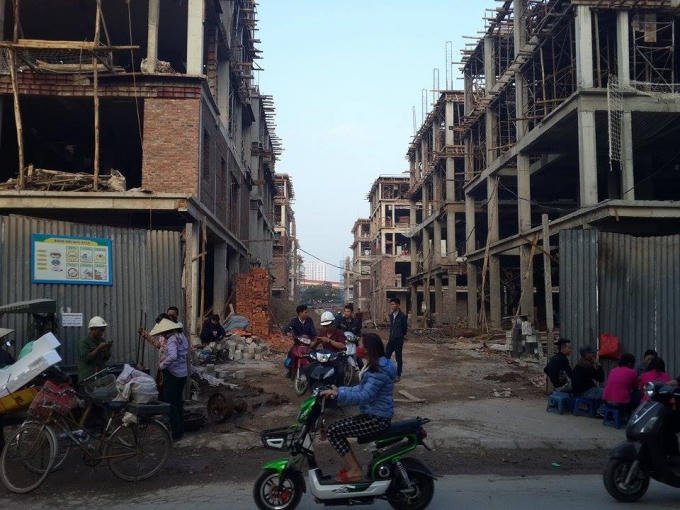 Một góc công trường thi công dự án Pandora.