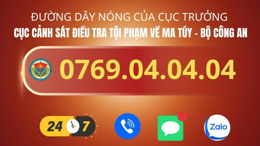 Đường dây nóng với đầu số 0769.04.04.04 sẽ được duy trì hoạt động 24 giờ trong ngày.