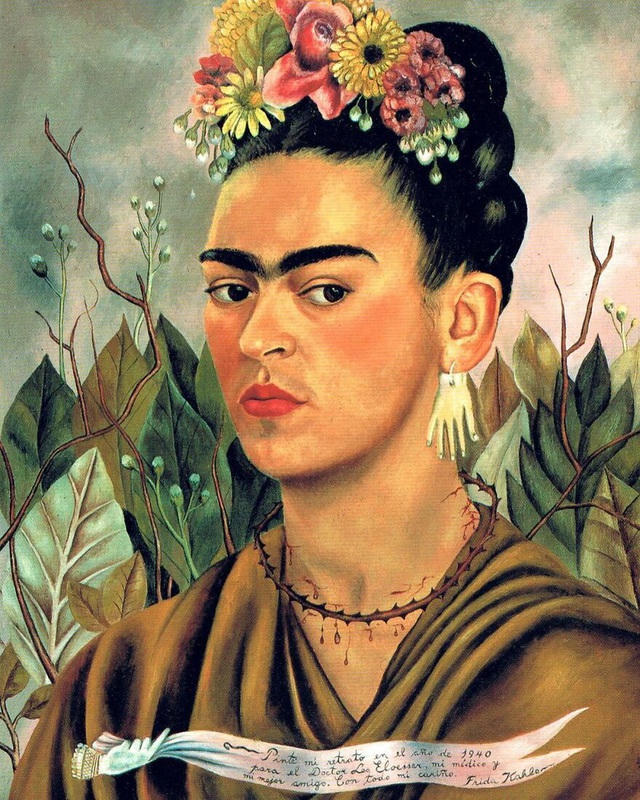 Một bức chân dung tự họa của nữ danh họa Frida Kahlo thực hiện hồi năm 1940