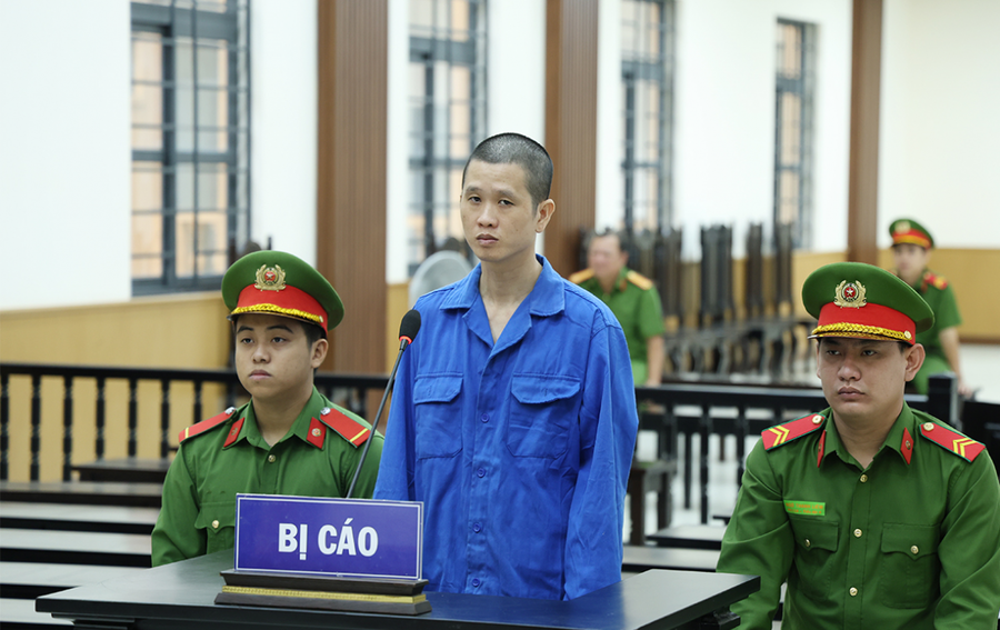 Bị cáo Nguyễn Quốc Tuấn tại phiên toà