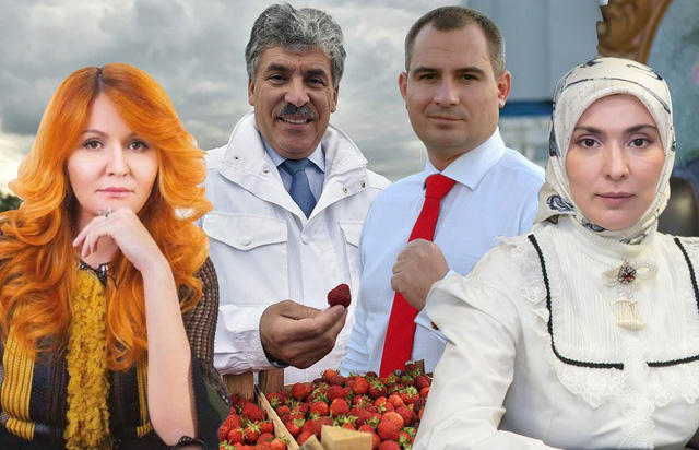 4 ứng viên tổng thống Nga từ trái qua phải gồm Elvira Agurbash, Pavel Grudinin, Maxim Suraikin, Ayna Gamzatova (Ảnh: Moscow Times)