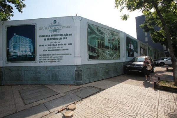 Khu đất vàng đã được chuyển đổi mục đích xây dựng thành khách sạn 5 sao. Ảnh: Ngọc Thành.