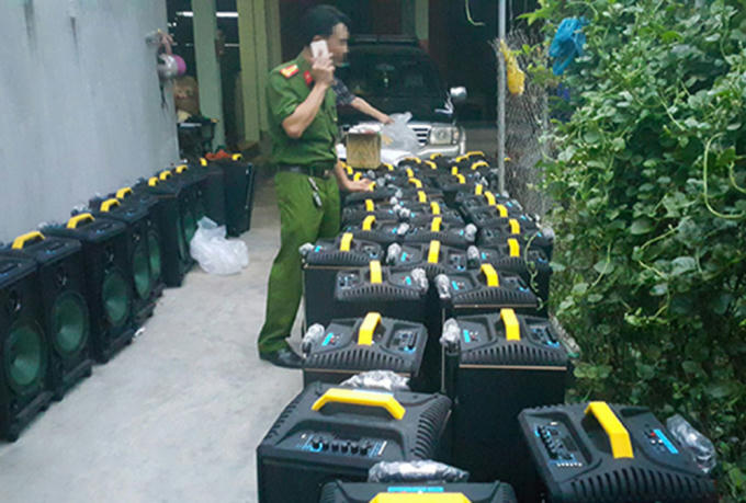 50 loa thùng từng đựng hàng trăm kg ma túy