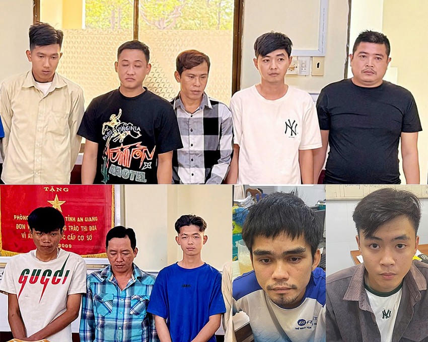 Một số nghi can bị bắt giữ.