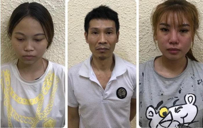 Chân dung nhóm đối tượng tại cơ quan Công an.