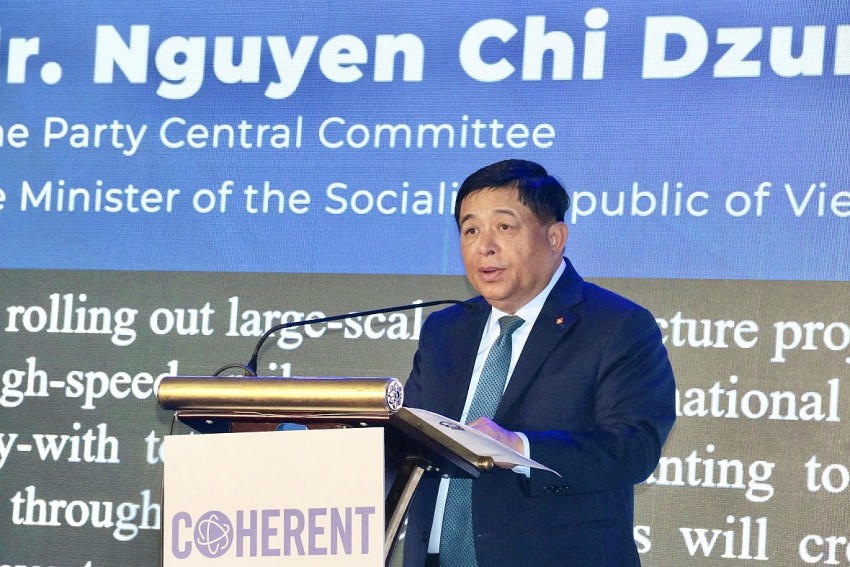 Phó Thủ tướng Chính phủ Nguyễn Chí Dũng phát biểu tại lễ khánh thành.