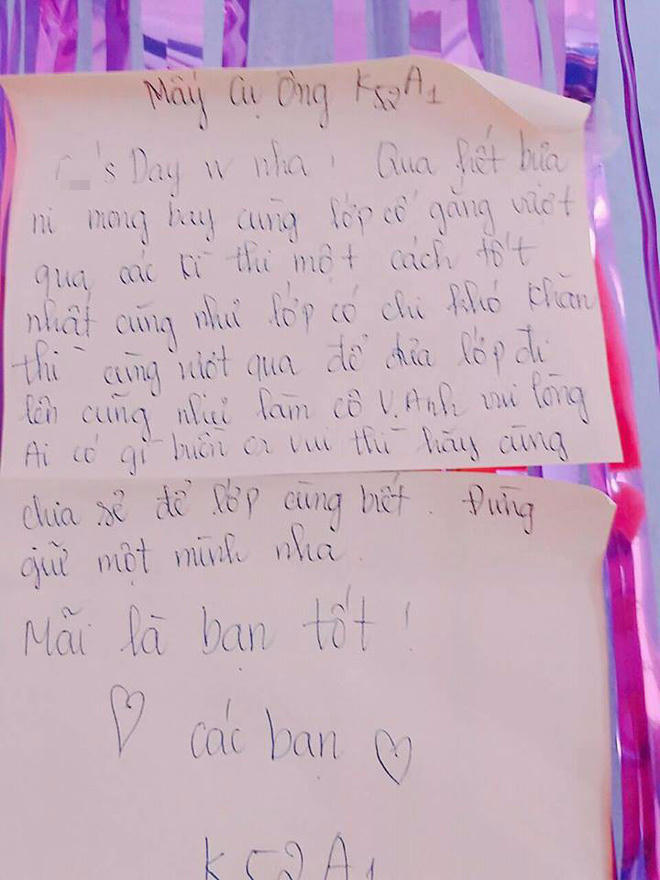 Nghệ An: Tập thể c&aacute;c bạn nữ tổ chức tiệc to&agrave;n m&agrave;u hồng cho hội con trai trong lớp