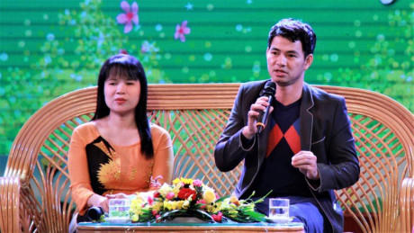 Nghệ sỹ Xuân Bắc chia sẻ tại buổi giao lưu với các gương mặt trẻ Thủ đô tiêu biểu năm 2016 sáng 20/11. Ảnh: Lê Văn.