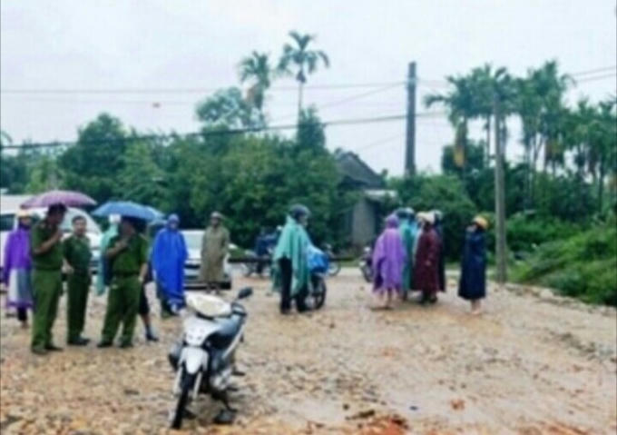 Hiện trường vụ án mạng.