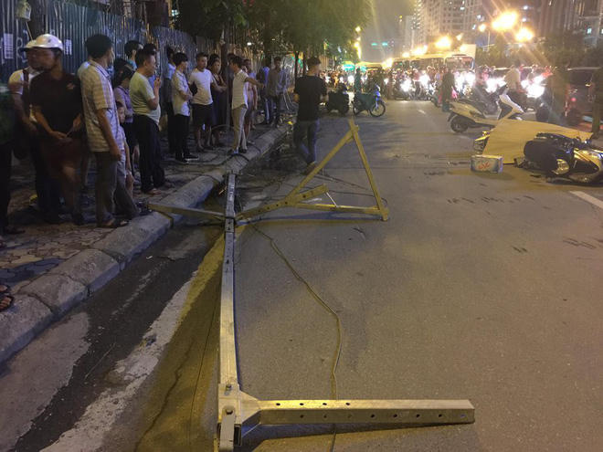 Hiện trường vụ tai nạn.