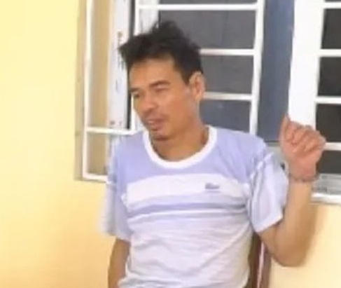 Đỗ Đình Tiến tại cơ quan công an. Ảnh cơ quan Công an cung cấp.