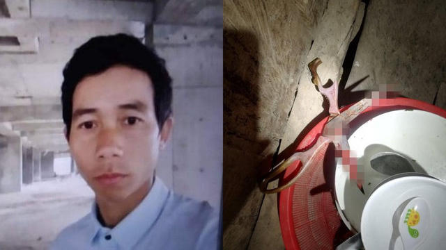 Chân dung nghi phạm và chiếc kéo gây án.