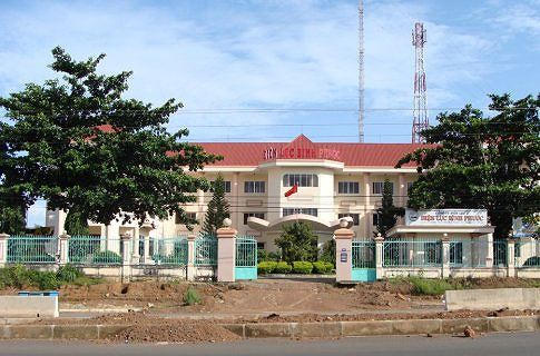 Công ty Điện lực Bình Phước nơi nhiều người bị L. lừa vay tiền trả lãi suất cao.