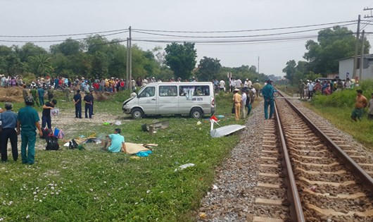Hiện trường vụ tai nạn.
