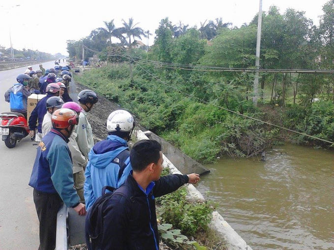 Khu vực phát hiện thi thể nạn nhân.