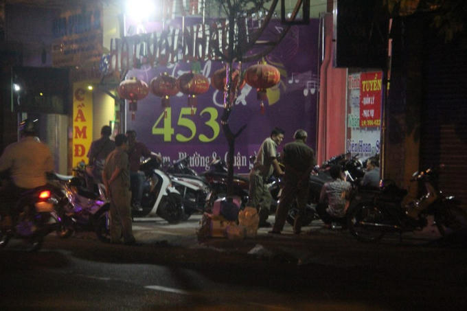 Công an phong tỏa hiện trường.