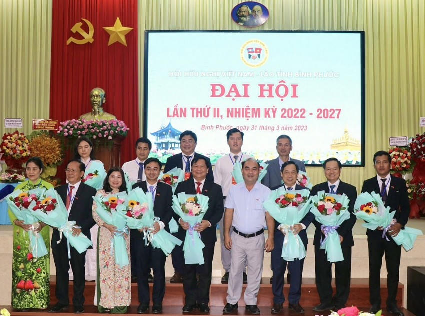 Đại hội Hội Hữu nghị Việt Nam - Lào tỉnh Bình Phước nhiệm kỳ 2022 - 2027.
