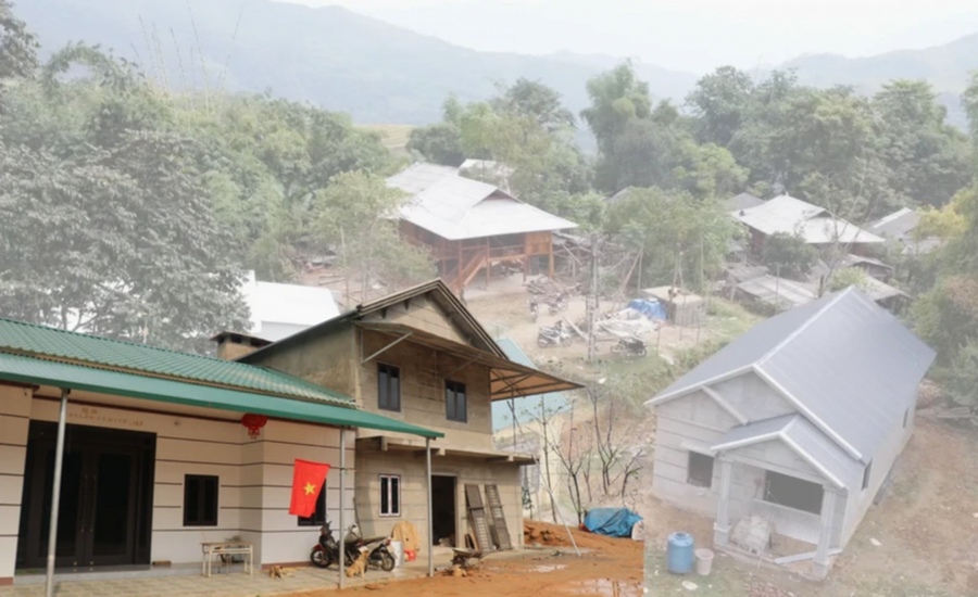 Đến nay, các cấp, các ngành, các địa phương đã hỗ trợ xóa nhà tạm, nhà dột nát với số lượng trên 205 nghìn căn. (Ảnh:TTXVN).