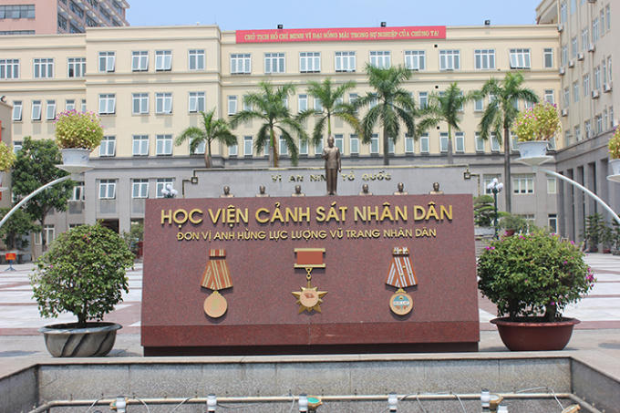 Học viện Cảnh sát Nhân dân vừa công bố mứa điểm xét tuyển vào trường là 15,5 điểm. Ảnh: HVCSND