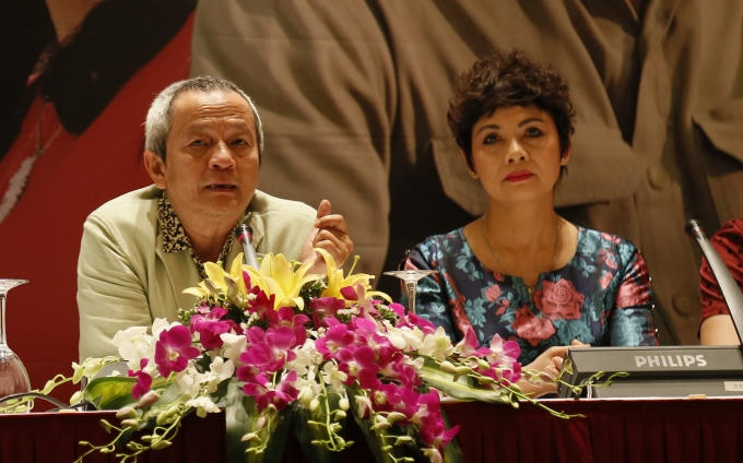 Đạo diễn Quốc Trọng và nghệ sĩ Minh Châu.