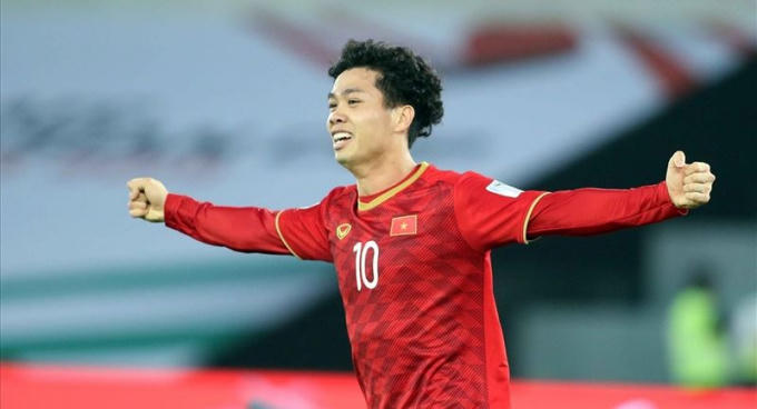 HLV Park Hang-seo sẽ giữ nguyên bộ ba tấn công gồm Quang Hải - Công Phượng - Phan Văn Đức đấu Nhật Bản ở tứ kết Asian Cup 2019. Ảnh: I.T