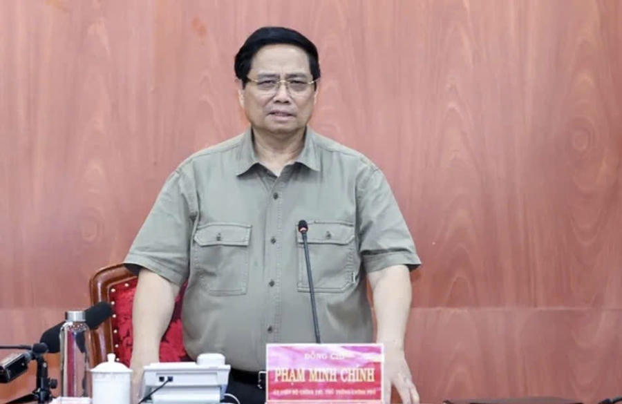 Tại buổi làm việ Thủ tướng phát động " Chiến dịch Quang Trung". Ảnh: T.H