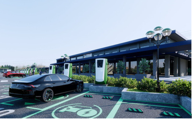 Bộ Giao thông Vận tải quy định trạm dừng nghỉ phải có nơi sạc điện ô tô (Ảnh Báo Tài nguyên và Môi trường).