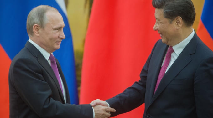 Tổng thống Nga Putin và Chủ tịch Trung Quốc Tập Cận Bình. (Ảnh: Sputnik)