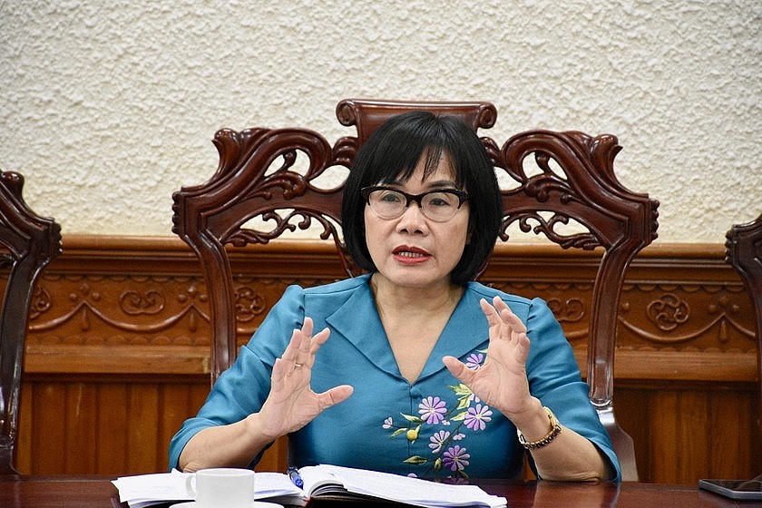 Thứ trưởng Đặng Hoàng Oanh phát biểu kết luận cuộc họp.