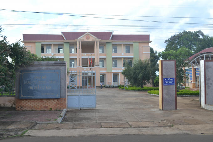 Trụ sở UBND thị trấn Ia Kha.