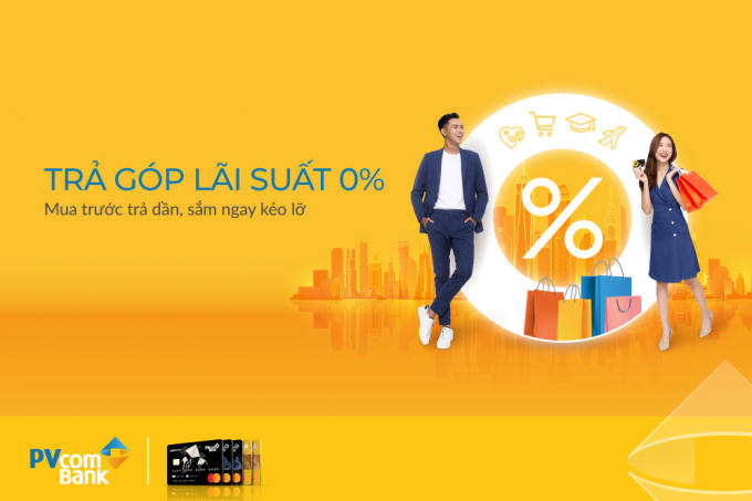“Mua trước trả dần, sắm ngay kẻo lỡ” với thẻ tín dụng quốc tế PVcomBank.