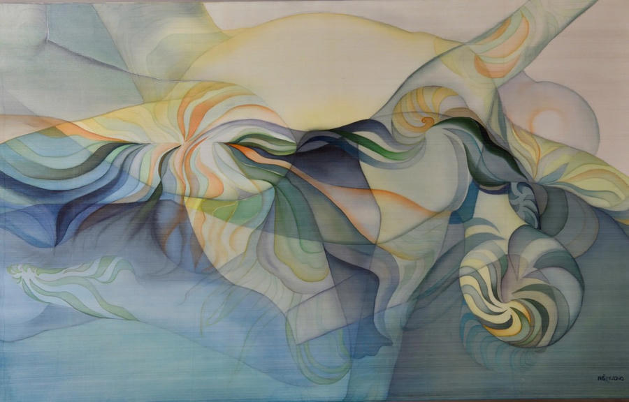 Tranh của Nguyễn Thu Hương. 