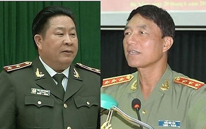 Hai vị cựu Thứ trưởng Công an bị xử lý vì liên quan đến Vũ "nhôm". ảnh: PV.
