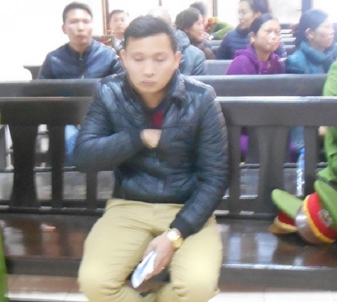 Bị cáo Hoàng Văn Điệp tại phiên tòa phúc thẩm - Ảnh: Nguyễn Xinh